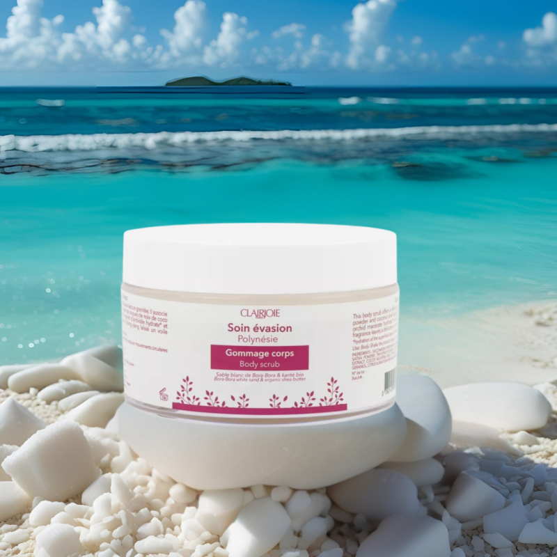 Gommage corps au sable blanc de bora-bora
