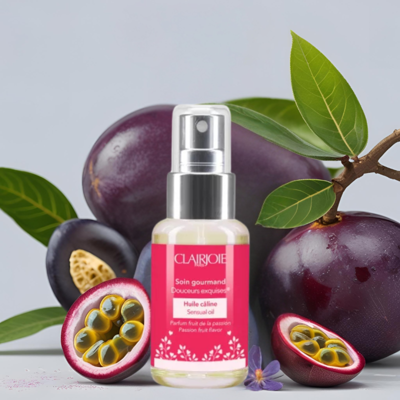 Huile de massage comestible douceur exquises fruit de la passion 50ml