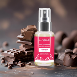 Huile de massage comestible visage et corps parfum chocolat 50ml