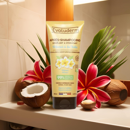 Après shampoing démêlant & hydratant monoi à la folie