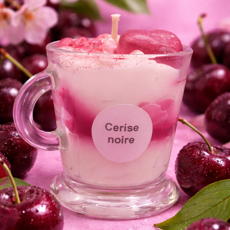 Bougie parfumée cerise noire