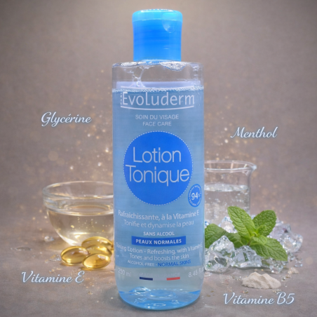 Lotion tonique rafraîchissante peaux normales