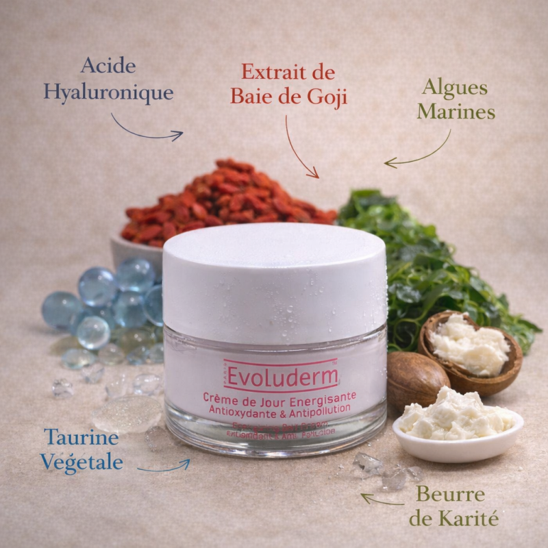 Crème de jour énergisante antioxydante & anti-pollution