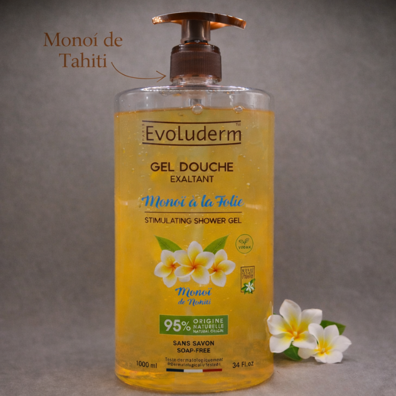 Gel douche exaltant monoi à la folie