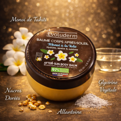 Baume corps après-soleil monoi à la folie
